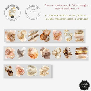 Pet Tape - MIC - Soft Splash Foiled & Embossed 60 mm - 2 - MIC & MIM Premium Paper Shop - Tidformera