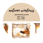 Pet Tape - Penpaling Paula - Autumn windows 60 mm - 1 - Penpaling Paula - Tidformera