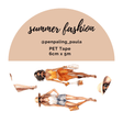 Pet Tape - Penpaling Paula - Summer fashion 60 mm - 1 - Penpaling Paula - Tidformera