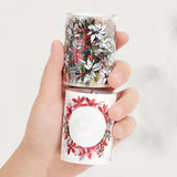 Pet tape Poinsettia Wide - 60 mm - 9 - Washi Tape Shop - Tidformera