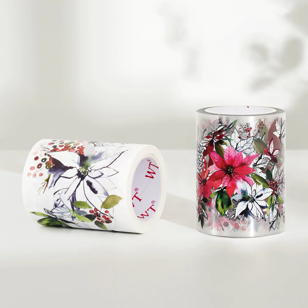 Pet tape Poinsettia Wide - 60 mm - 8 - Washi Tape Shop - Tidformera