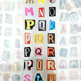 Pet Tape Pre-cut - Mic - 70 mm - Alphabet Soup - 8 - MIC & MIM Premium Paper Shop - Tidformera