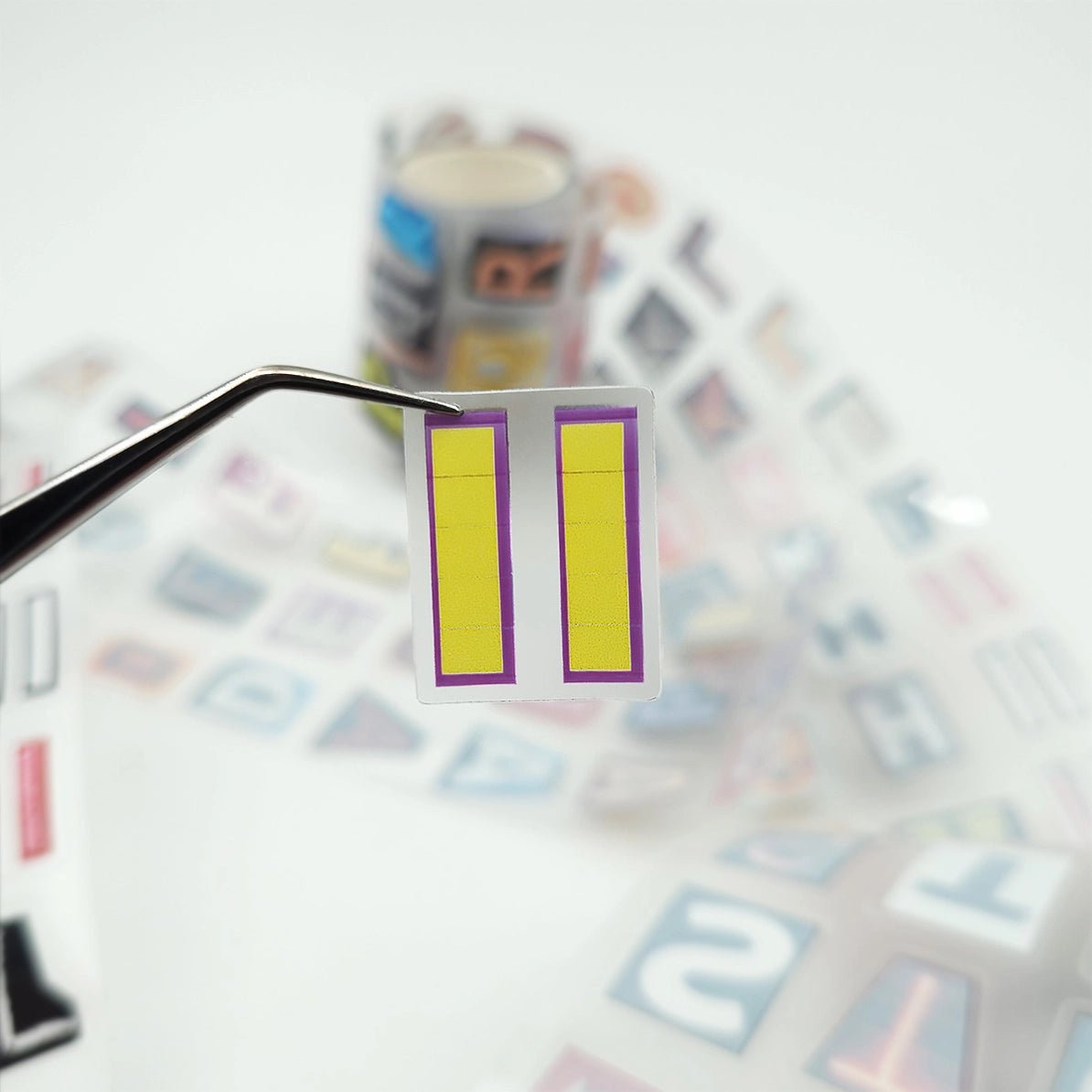 Pet Tape Pre-cut - Mic - 70 mm - Alphabet Soup - 7 - MIC & MIM Premium Paper Shop - Tidformera