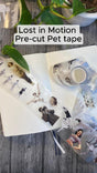 Pet Tape Pre-cut - Mic - 70 mm - Lost in Motion (Felskuret på ett motiv) - 1 - MIC & MIM Premium Paper Shop - Tidformera
