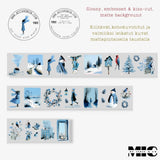 Pet Tape Pre - cut - MIC - Blue Winter 70 mm - 8 - MIC & MIM Premium Paper Shop - Tidformera