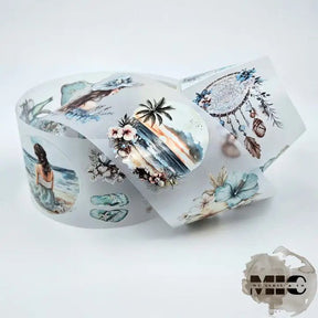 Pet Tape Pre - cut - MIC - Boho Beach 70 mm - 1 - MIC & MIM Premium Paper Shop - Tidformera