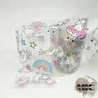 Pet Tape Pre - cut - MIC - Donut Worry 3D Silver Foiled 70 mm - 1 - MIC & MIM Premium Paper Shop - Tidformera