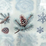 Pet Tape Pre - cut - MIC - Frosty Florals 70 mm - 5 - MIC & MIM Premium Paper Shop - Tidformera