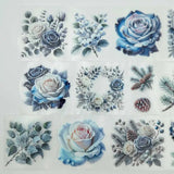 Pet Tape Pre - cut - MIC - Frosty Florals 70 mm - 7 - MIC & MIM Premium Paper Shop - Tidformera