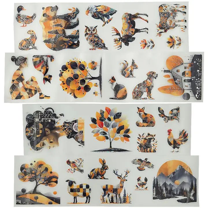 Pet Tape Pre - cut - MIC - Golden Grove 3D Silver Foiled 70 mm - 7 - MIC & MIM Premium Paper Shop - Tidformera