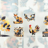 Pet Tape Pre - cut - MIC - Golden Grove 3D Silver Foiled 70 mm - 4 - MIC & MIM Premium Paper Shop - Tidformera