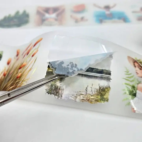 Pet Tape Pre - cut - MIC - Lakeside Days 3D Glossy 70 mm - 2 - MIC & MIM Premium Paper Shop - Tidformera