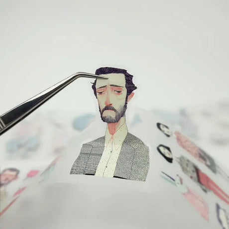 Pet Tape Pre - cut - MIC - Oddfolk Lane 3D Glossy 70 mm - 6 - MIC & MIM Premium Paper Shop - Tidformera