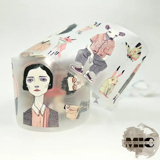 Pet Tape Pre - cut - MIC - Oddfolk Lane 3D Glossy 70 mm - 1 - MIC & MIM Premium Paper Shop - Tidformera