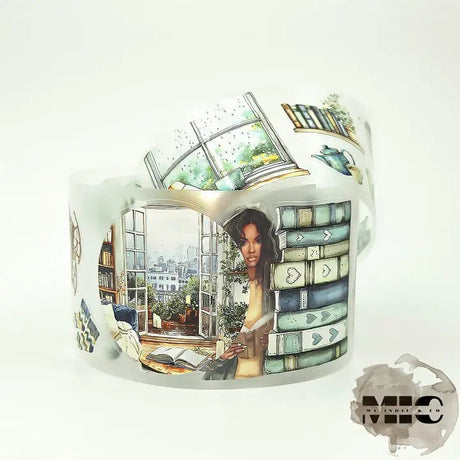 Pet Tape Pre - cut - MIC - Pages in the Rain 3D Glossy 70 mm - 1 - MIC & MIM Premium Paper Shop - Tidformera