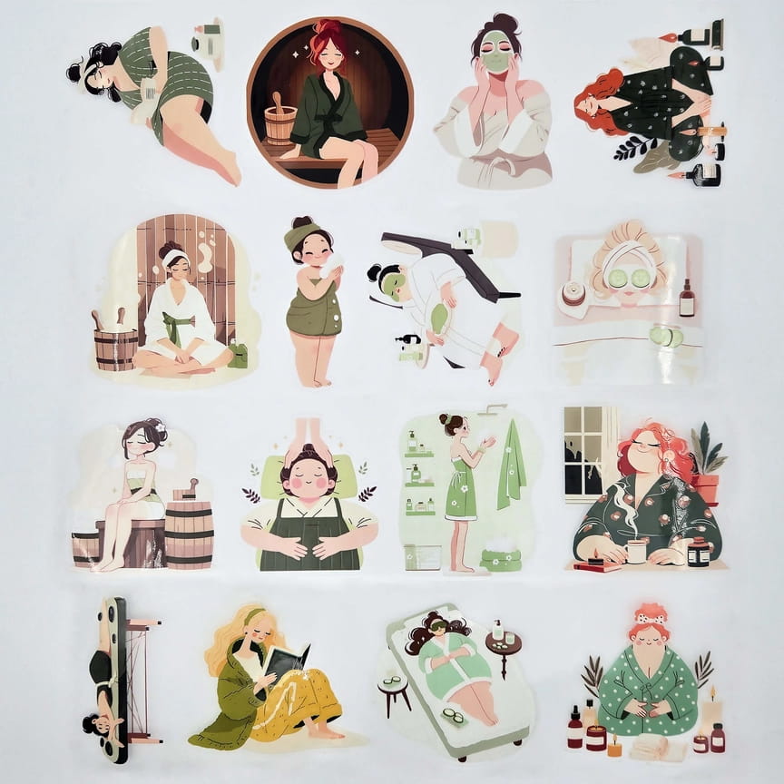 Pet Tape Pre - cut - MIC - Peaceful Pause 70 mm - 5 - MIC & MIM Premium Paper Shop - Tidformera