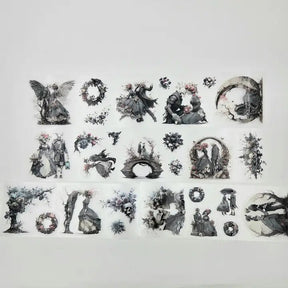 Pet Tape Pre - cut - MIC - Petals Beneath the Veil 3D Glossy 70 mm - 1 - MIC & MIM Premium Paper Shop - Tidformera