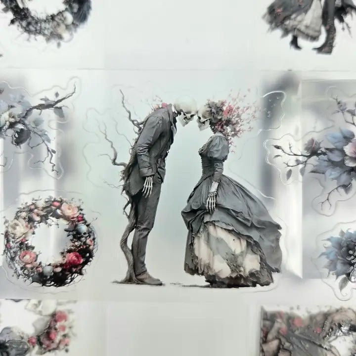 Pet Tape Pre - cut - MIC - Petals Beneath the Veil 3D Glossy 70 mm - 4 - MIC & MIM Premium Paper Shop - Tidformera