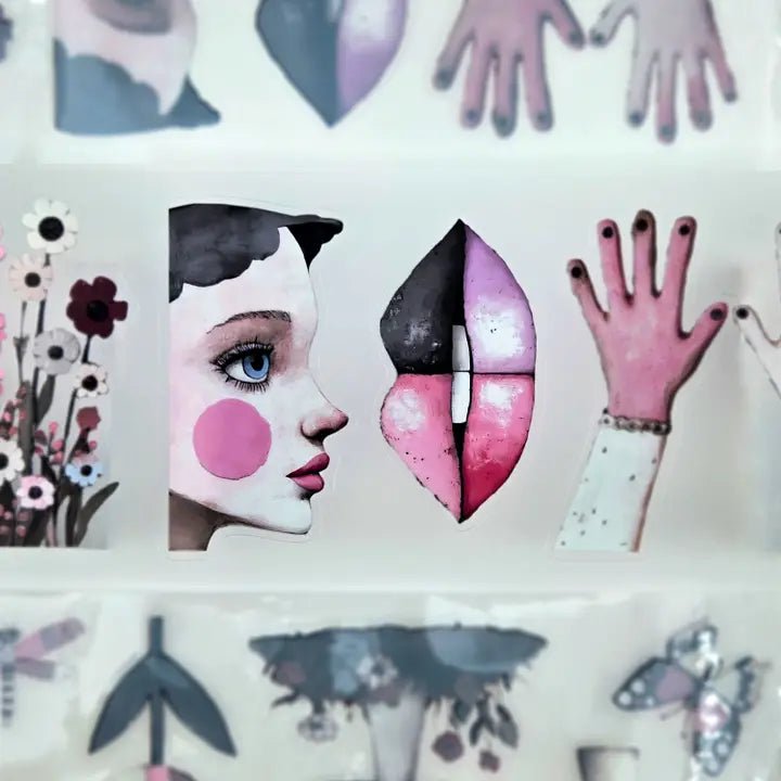 Pet Tape Pre - cut - MIC - Pink Nonsense 3D Glossy 70 mm - 4 - MIC & MIM Premium Paper Shop - Tidformera