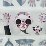 Pet Tape Pre - cut - MIC - Pink Nonsense 3D Glossy 70 mm - 5 - MIC & MIM Premium Paper Shop - Tidformera
