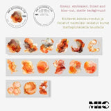 Pet Tape Pre - cut - MIC - Rusty Splash 3D Foiled 70 mm - 7 - MIC & MIM Premium Paper Shop - Tidformera