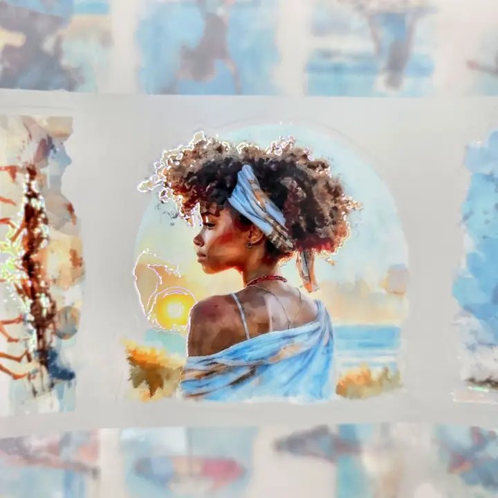 Pet Tape Pre - cut - MIC - Seabound Souls 70 mm - 6 - MIC & MIM Premium Paper Shop - Tidformera