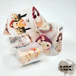 Pet Tape Pre - cut - MIC - Sunshine Souls 3D Glossy 70 mm - 1 - MIC & MIM Premium Paper Shop - Tidformera