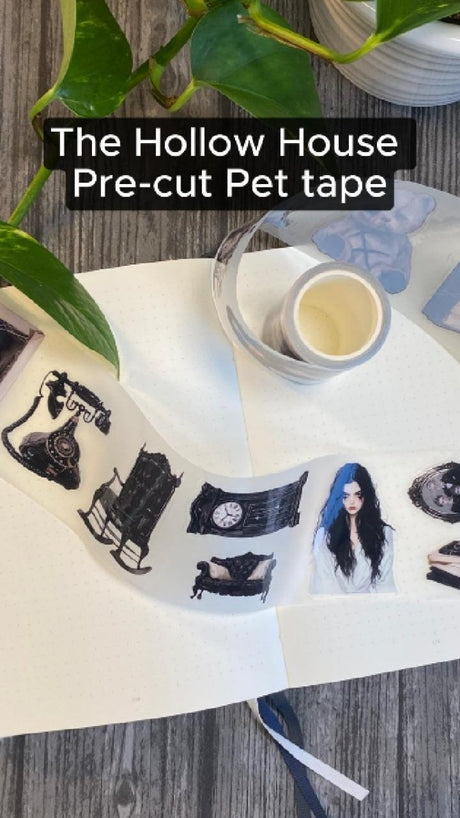Pet Tape Pre-cut - MIC - The Hollow House 3D Glossy 70 mm - 1 - MIC & MIM Premium Paper Shop - Tidformera