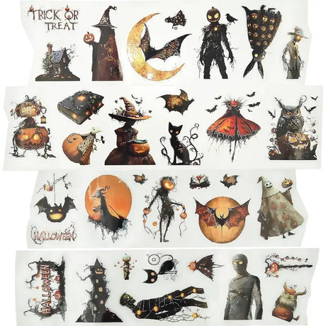 Pet Tape Pre - cut - MIC - Trick or Treat 3D Silver Foiled 70 mm - 1 - MIC & MIM Premium Paper Shop - Tidformera