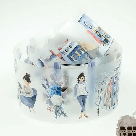 Pet Tape Pre - cut - MIC - Urban Winter 70 mm - 1 - MIC & MIM Premium Paper Shop - Tidformera