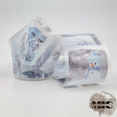 Pet Tape Pre - cut - MIC - Whispers of Frost 70 mm - 2 - MIC & MIM Premium Paper Shop - Tidformera