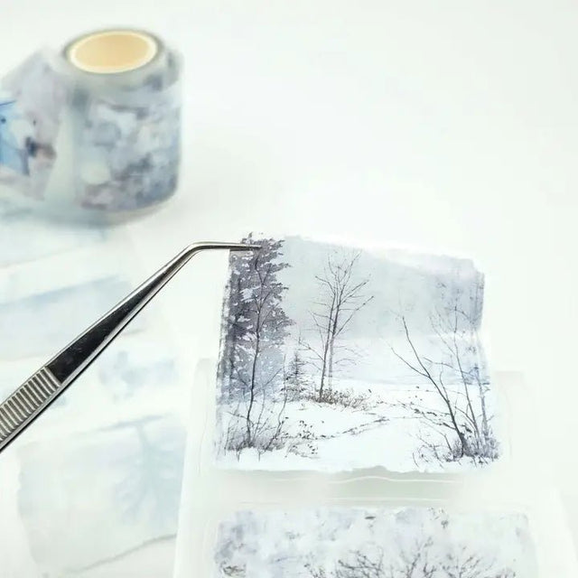 Pet Tape Pre - cut - MIC - Whispers of Frost 70 mm - 1 - MIC & MIM Premium Paper Shop - Tidformera