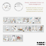 Pet Tape Pre - cut - MIC - Winter Wonder 70 mm - 8 - MIC & MIM Premium Paper Shop - Tidformera
