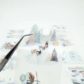 Pet Tape Pre - cut - MIC - Winter Wonder 70 mm - 1 - MIC & MIM Premium Paper Shop - Tidformera