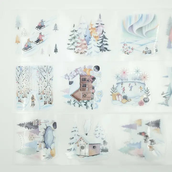 Pet Tape Pre - cut - MIC - Winter Wonder 70 mm - 3 - MIC & MIM Premium Paper Shop - Tidformera