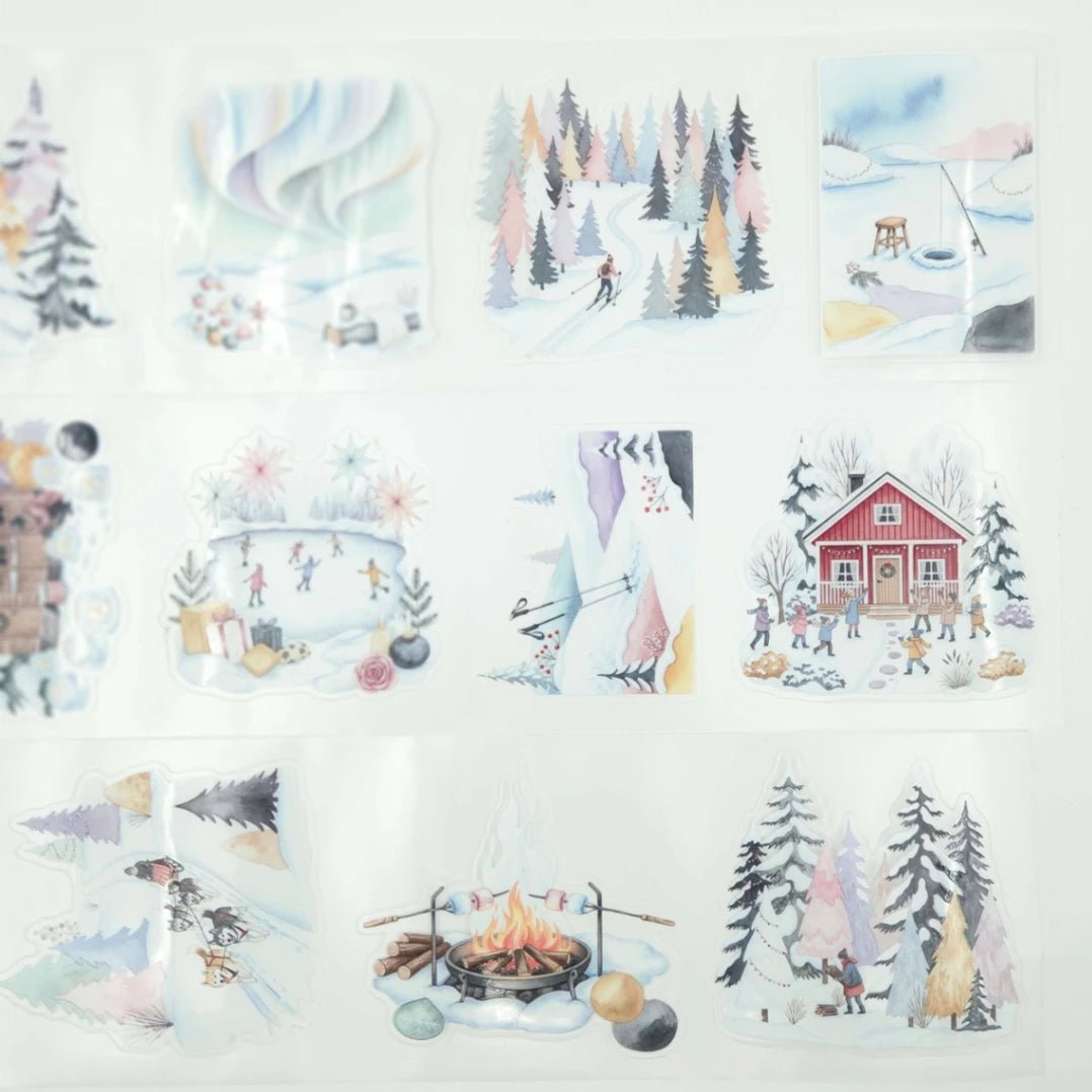 Pet Tape Pre - cut - MIC - Winter Wonder 70 mm - 7 - MIC & MIM Premium Paper Shop - Tidformera