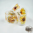 Pet Tape Pre - cut - MIC - Yellow Flowers 3D Foiled 70 mm - 1 - MIC & MIM Premium Paper Shop - Tidformera