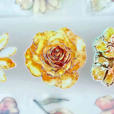 Pet Tape Pre - cut - MIC - Yellow Flowers 3D Foiled 70 mm - 5 - MIC & MIM Premium Paper Shop - Tidformera