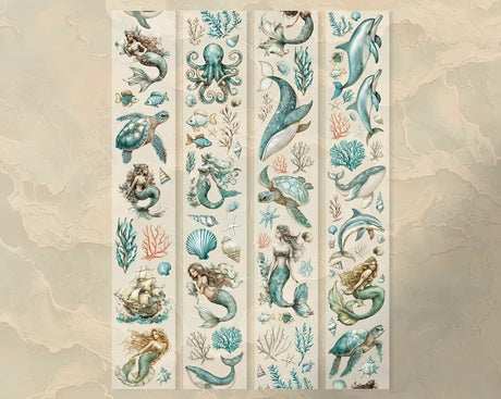 Pet tape Sea Siren - 60 mm - 2 - Scrapbook Resource Co - Tidformera
