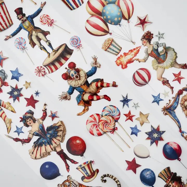Pet tape The Circus - 60 mm - 3 - Scrapbook Resource Co - Tidformera