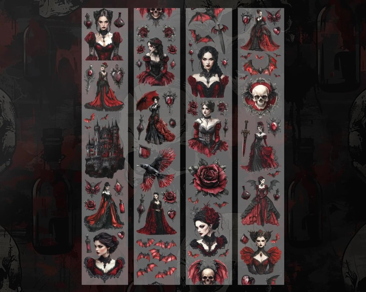 Pet tape The Vampire Countess - 60 mm - 2 - Scrapbook Resource Co - Tidformera