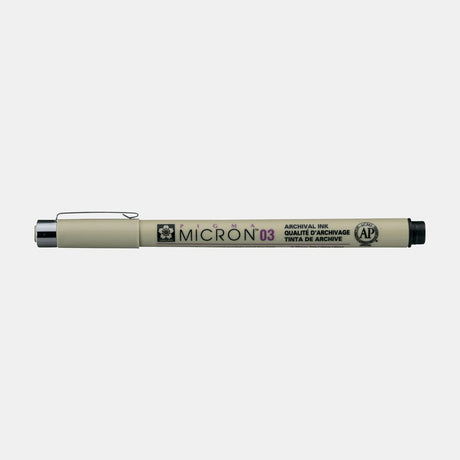 Pigma micron Fineliner Svart - 03 - 3 - Sakura - Tidformera