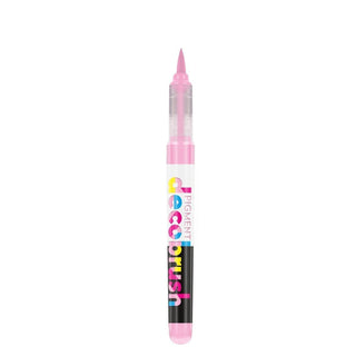 Pigment Decobrush - Pink 231U från Karin - Rosa penselpenna utan lock - Tidformera
