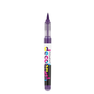 Pigment Decobrush - Plum 2587U från Karin - Lila penselpenna utan lock - Tidformera
