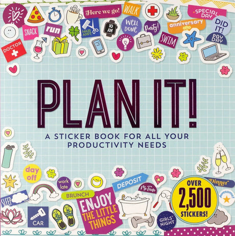 PLAN IT! A sticker book for all your productivity needs - Peter Pauper Press - Tidformera