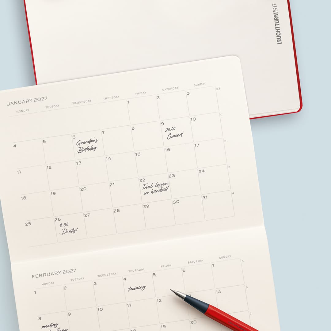 Planner Booklet 2027 - Monthly - B5 - 4 - Leuchtturm1917 - Tidformera