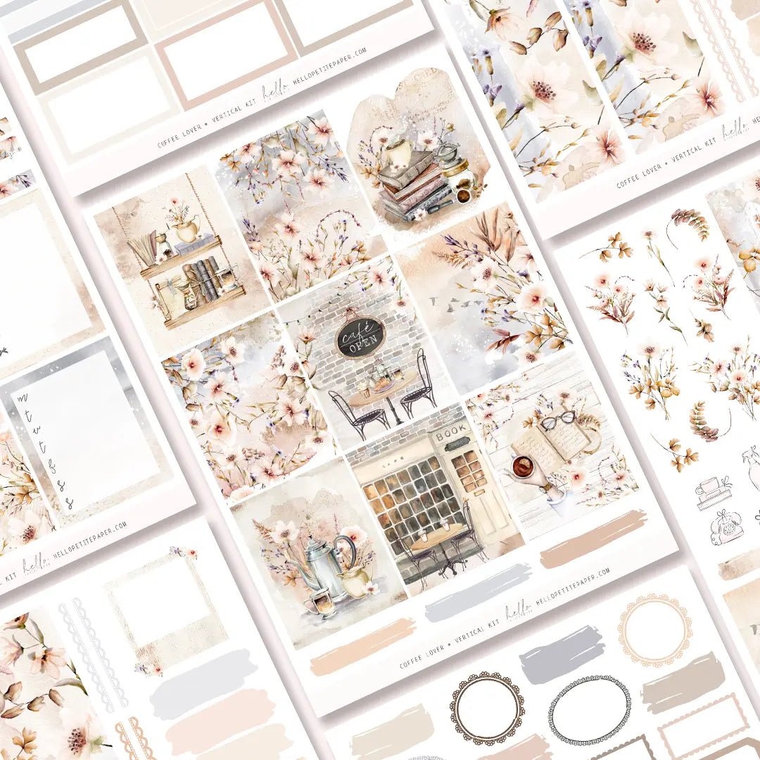 Planner Sticker Kit - Coffee Lover - 1 - Hello Petite Paper - Tidformera