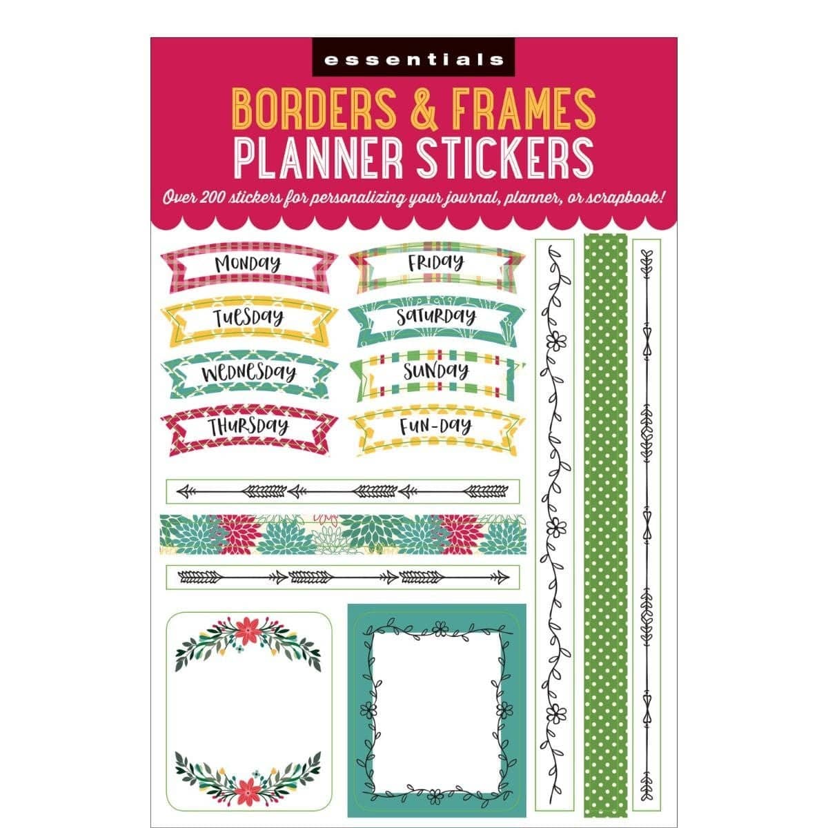 Sticker Frameborder Planner stickers Borders & Frames – Tidformera