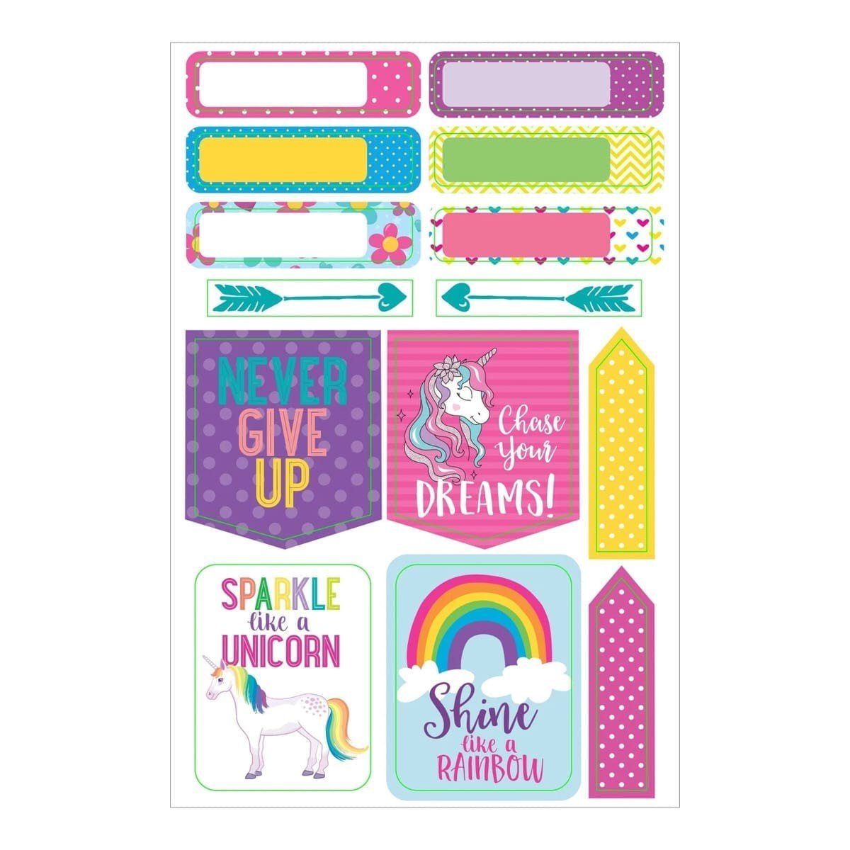 Planner stickers Kalenderstickers - Unicorn - 7 - Peter Pauper Press - Tidformera