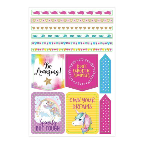 Planner stickers Kalenderstickers - Unicorn - 1 - Peter Pauper Press - Tidformera